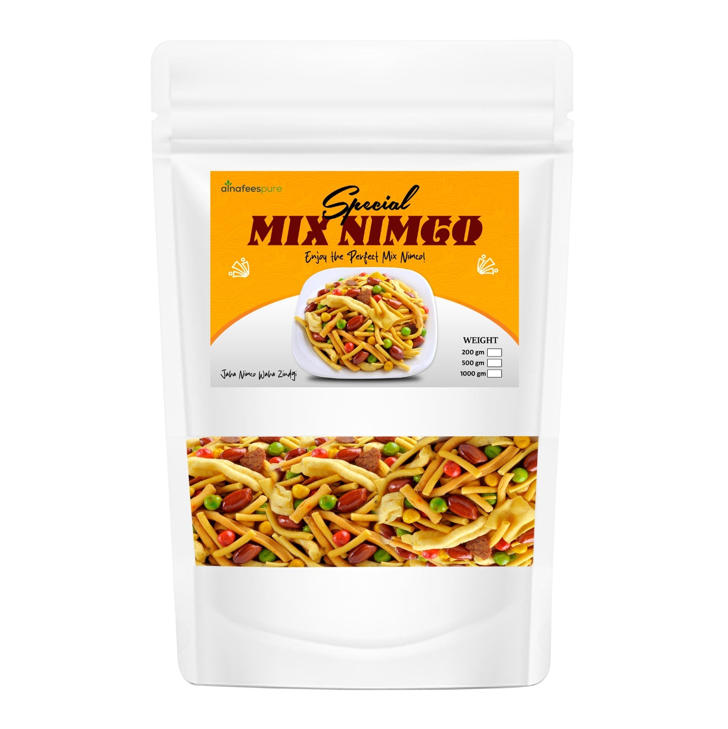 AlnafeesPure Special Mix Nimko (Crispy & Spicy Namkeen) Mix Nimko | Crunchy & Flavorful Snack | Tea-Time Special