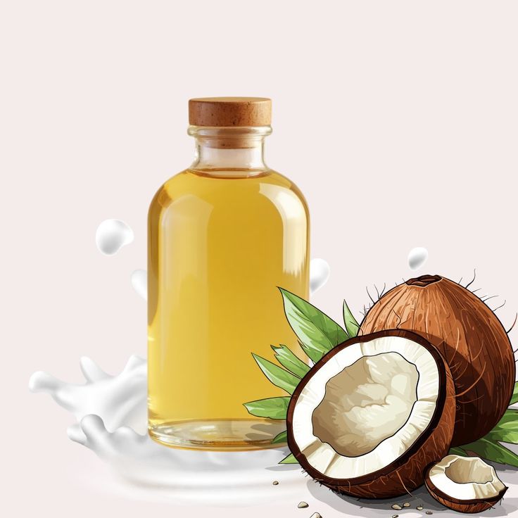 Coconut Oil Cold Pressed for Pure DIY Skin and Hair Care 120ml