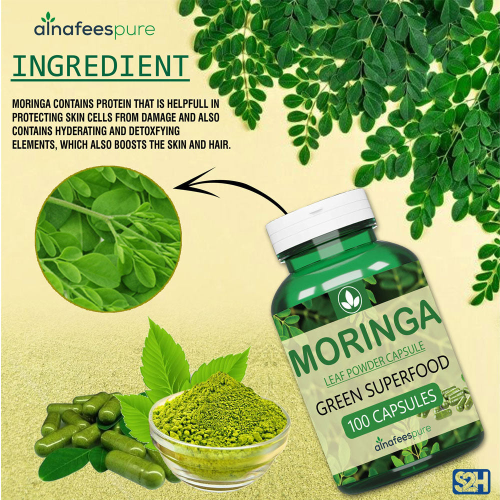 Moringa Capsules – Moringa Leaf, Immune Support
