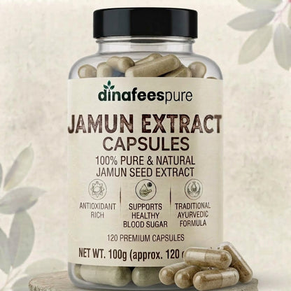 Pure Jamun Seed Powder OR Capsules - Antioxidant-Rich Superfood for Blood Sugar and Digestive Health