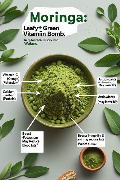 🌿 Moringa Leaf Powder  Organic | Raw & Pure | Superfood 250g | 500g | 1Kg