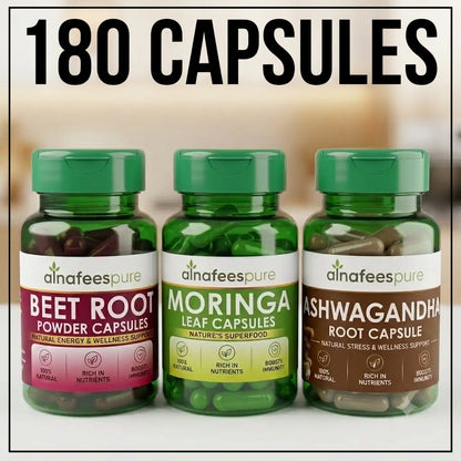 “Power Trio Wellness 180 Combo” Capsules | Free Delivery