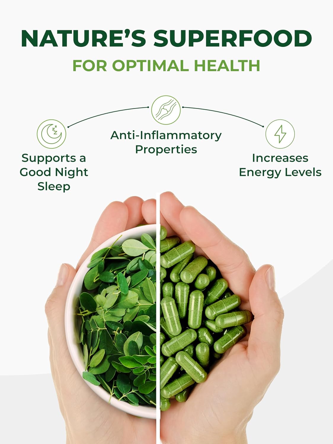 Moringa Capsules – Moringa Leaf, Immune Support