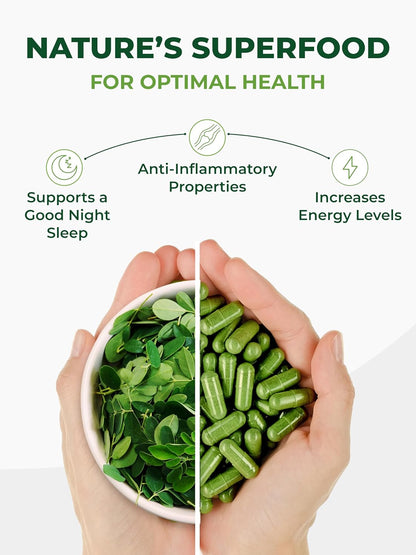 Moringa Capsules – Moringa Leaf, Immune Support