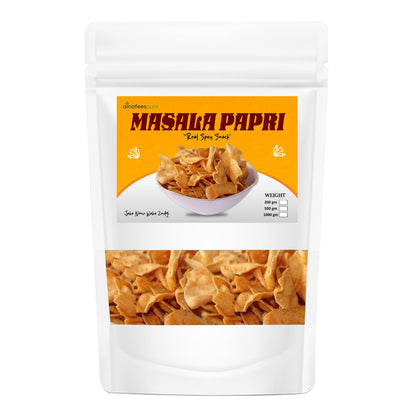 AlnafeesPure Masala Papri (Spicy Crispy Snack) Masala Papri | Crunchy & Flavorful Namkeen | Tea-Time Snack