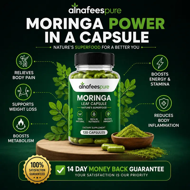 Moringa Capsules Bundle – Pure Sohanjana Leaf Supplement (سوہانجنا)
