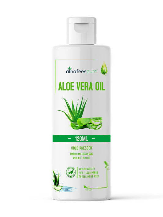 Aloe Vera Oil - for Nourishing Skin, Hair, and Body | Pure, Organic, and Edible 120ml