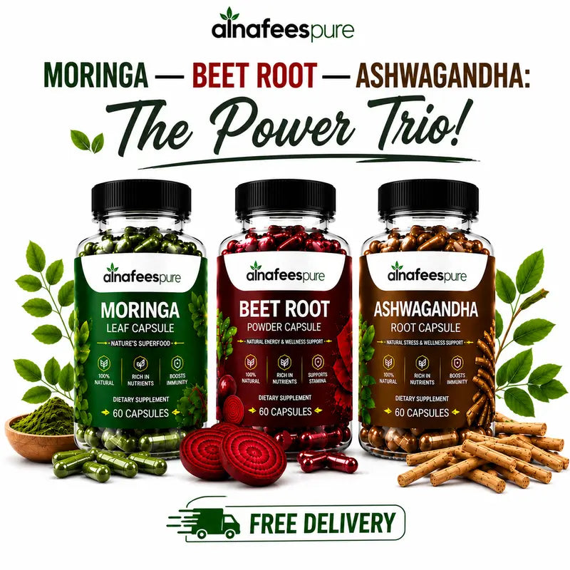 “Power Trio Wellness 180 Combo” Capsules | Free Delivery