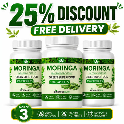 Moringa 100 Capslues Jambo Bottle – Premium Green Superfood
