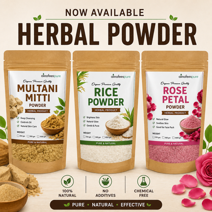 Combo Pack of 3 Organic Premium Quality Herbal Powders