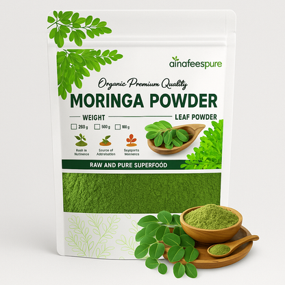 Moringa Power Duo – 500 g Organic Powder + 90 Free Capsules