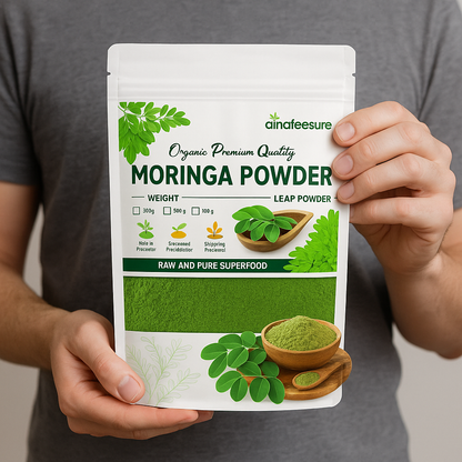 Moringa Power Duo – 500 g Organic Powder + 90 Free Capsules