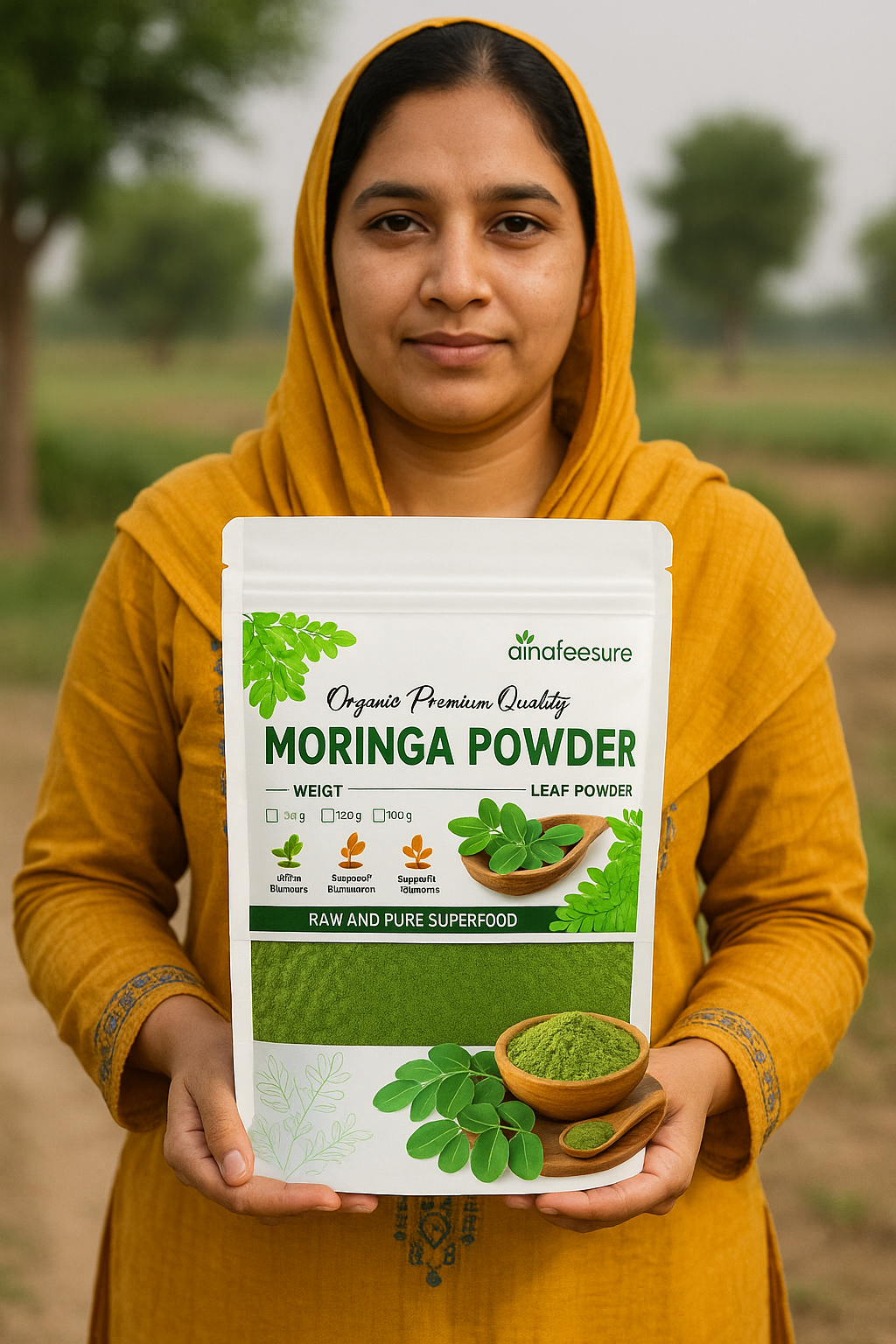 Moringa Power Duo – 500 g Organic Powder + 90 Free Capsules