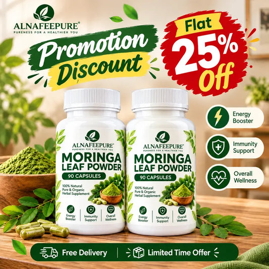 180 Moringa Capsules Bundle – Pure Sohanjana Leaf Supplement (سوہانجنا) | Free Delivery