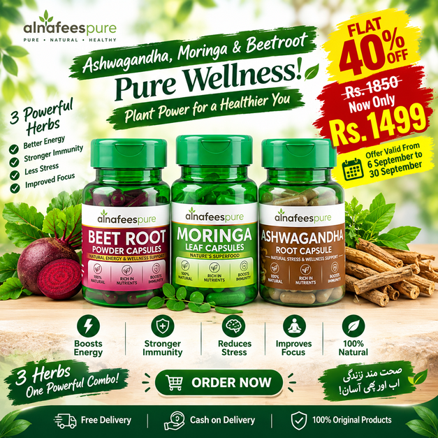 “Power Trio Wellness 180 Combo” Capsules | Free Delivery