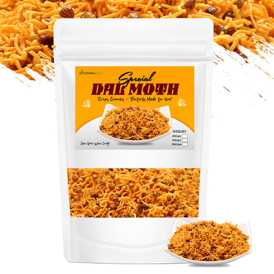 AlnafeesPure Special Dal Moth (Crispy & Spicy Namkeen Snack) Dal Moth Namkeen | Spicy Lentil Mix | Traditional Pakistani Snack