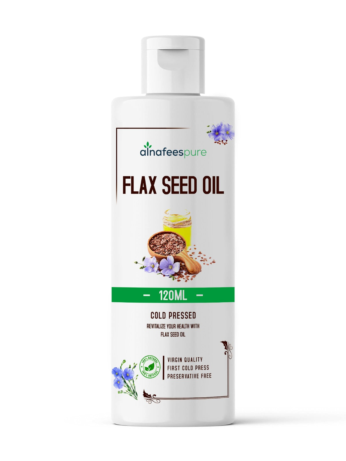 Flax Seed Oil - Cold Pressed and Unrefined for Superior Health Benefits