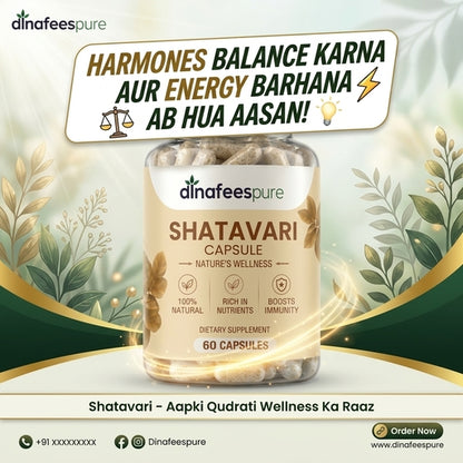 100% Pure & Natural Energy & Hormonal Balance Supplement (60 Capsules)