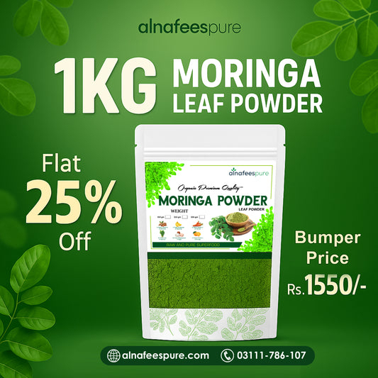 🌿 1KG Moringa Leaf Powder  Organic | Raw & Pure | Superfood