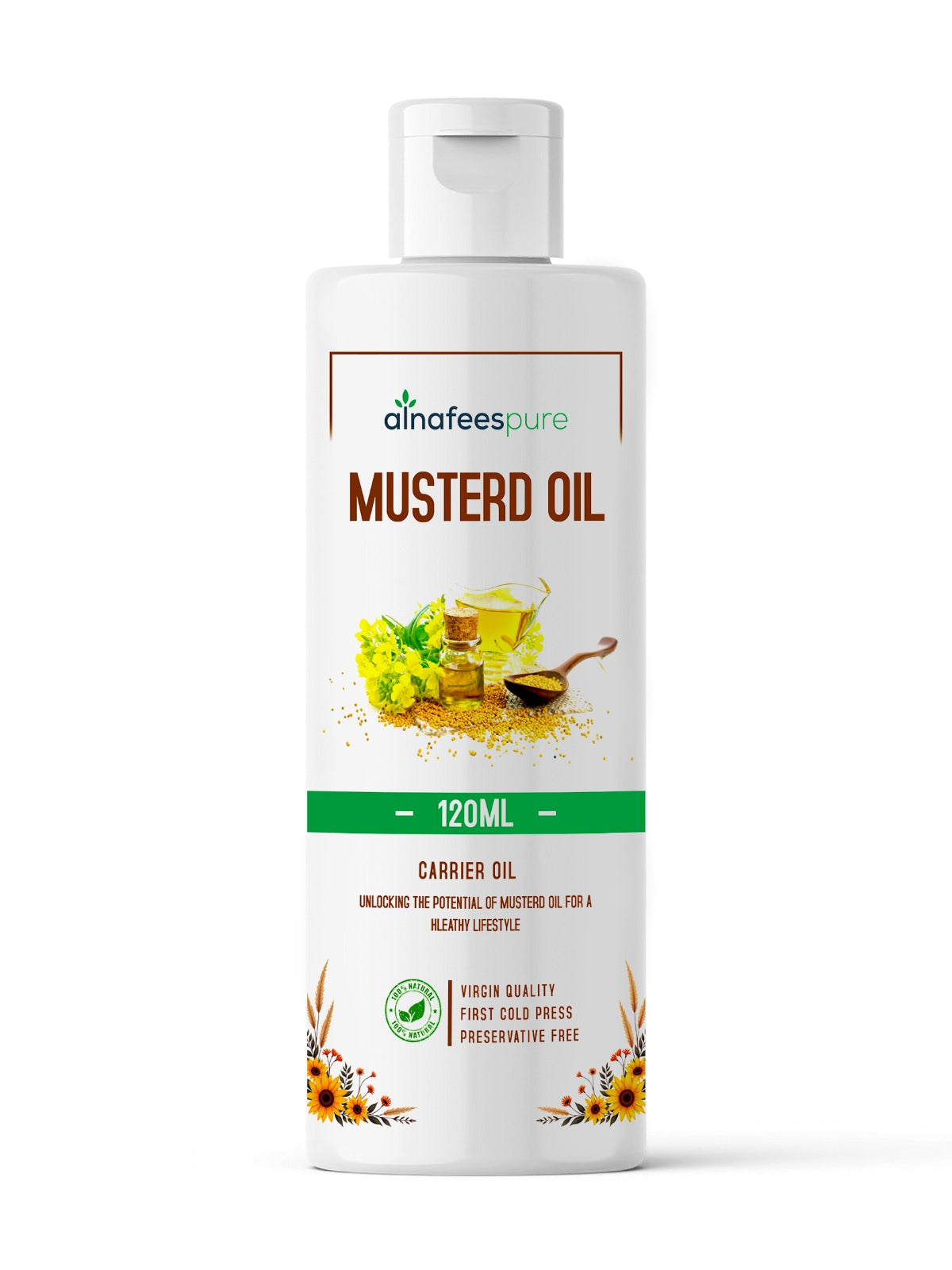Natural Radiance Mustard Blend  Sarso Hair & Skin Nectar Oil 120ml