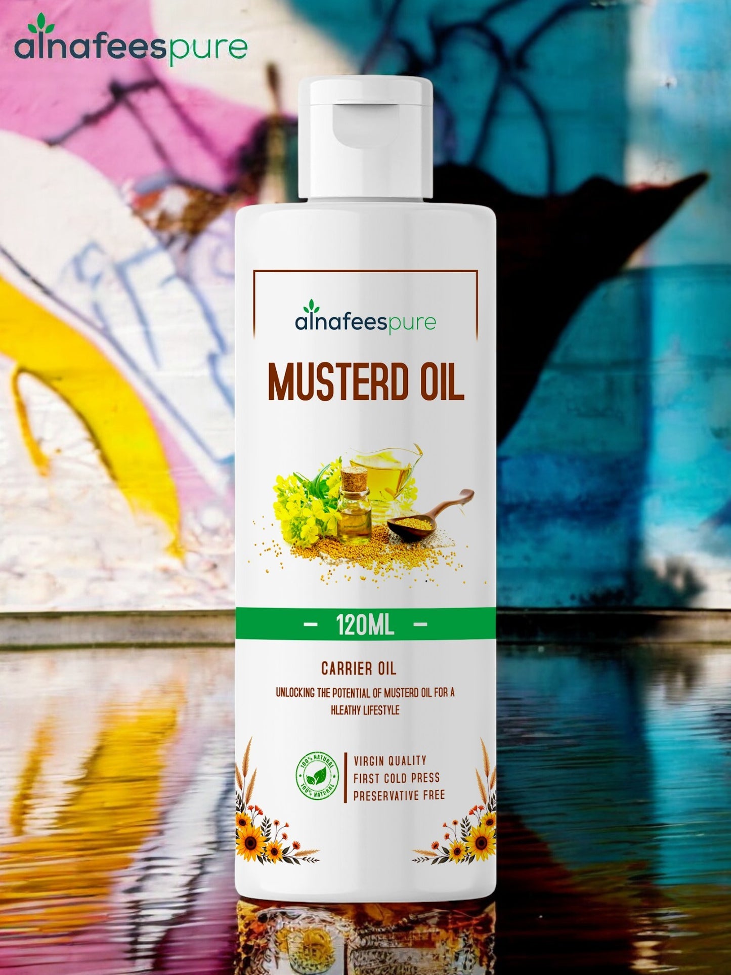 Natural Radiance Mustard Blend  Sarso Hair & Skin Nectar Oil 120ml