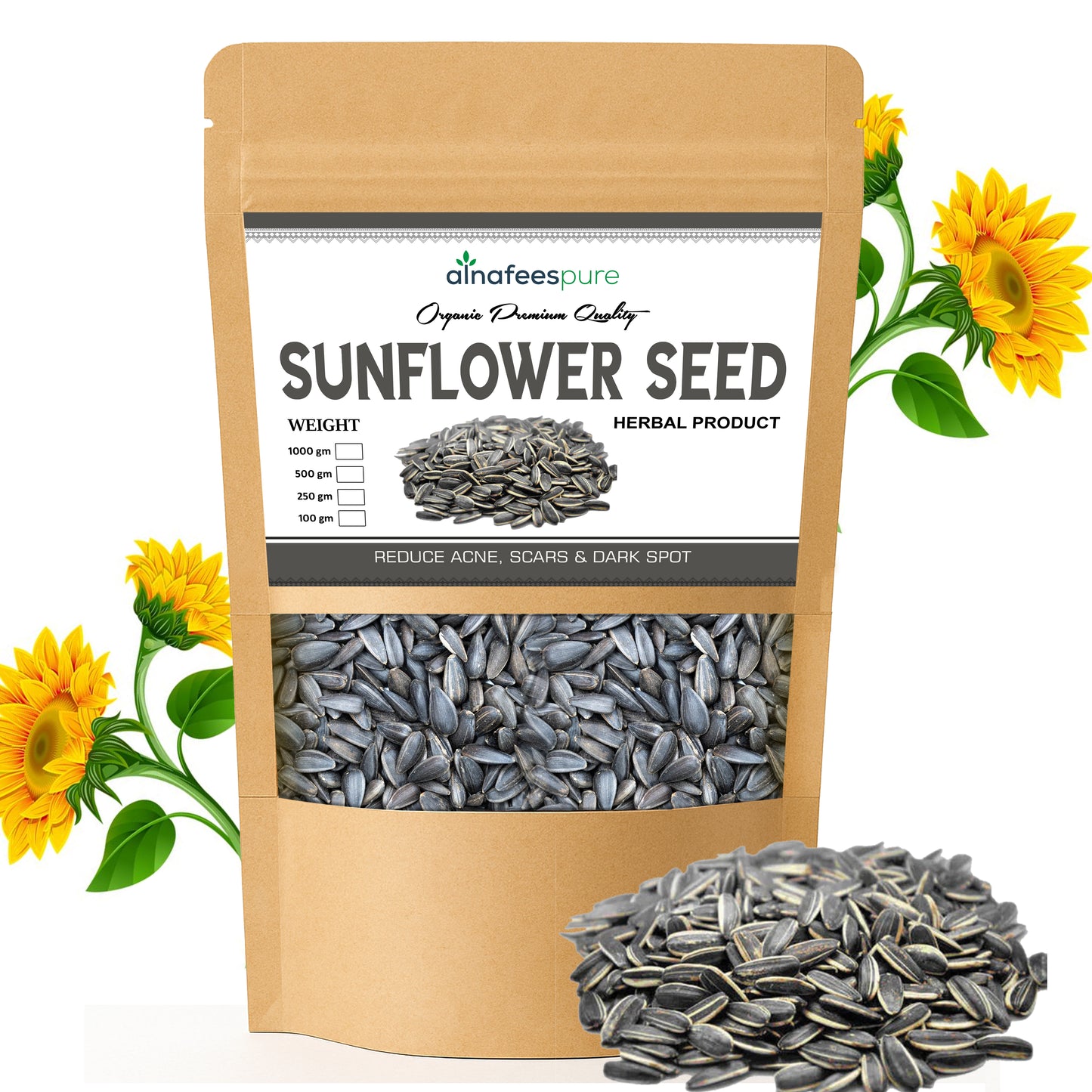 Premium Sunflower – Nutrient-Rich, Ready-to-Eat Superfood With Shell | Without Shell