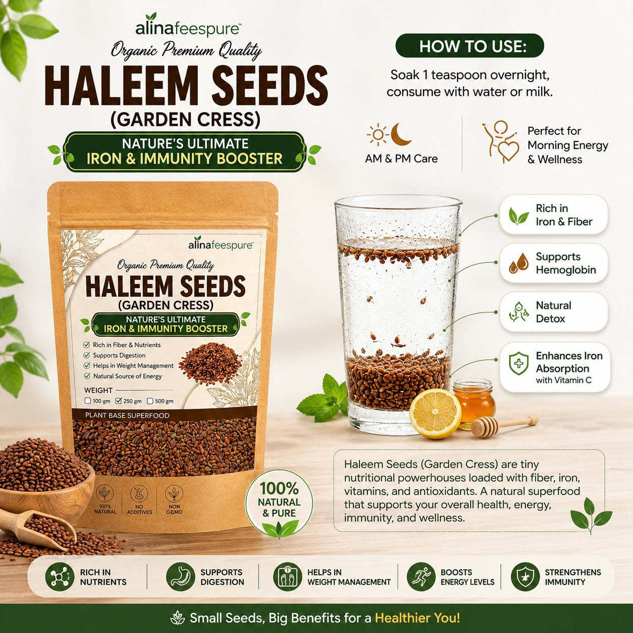 Haleem seeds (Garden Cress) ek powerful superfood