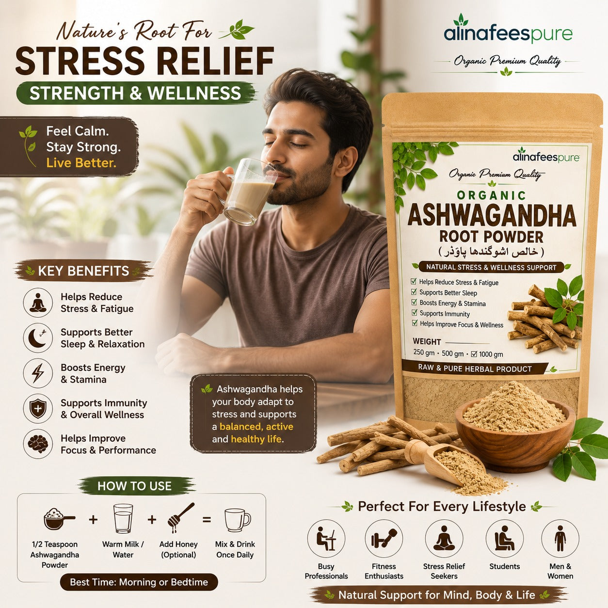 Ashwagandha Root Powder – The All-Natural Solution to Boost Your Energy and Focus