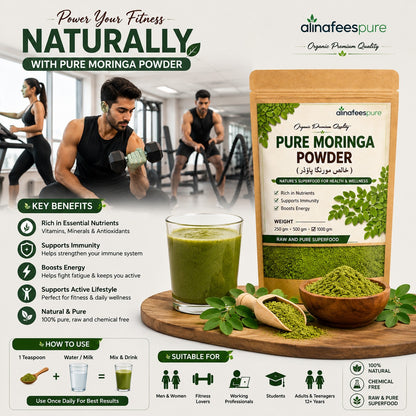 🌿 Moringa Leaf Powder  Organic | Raw & Pure | Superfood 250g | 500g | 1Kg