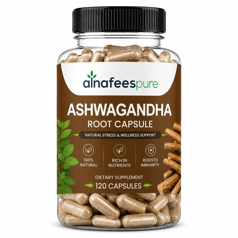 Al-Nafees Pure Ashfaghanda 120 Capsules | Free Delivery