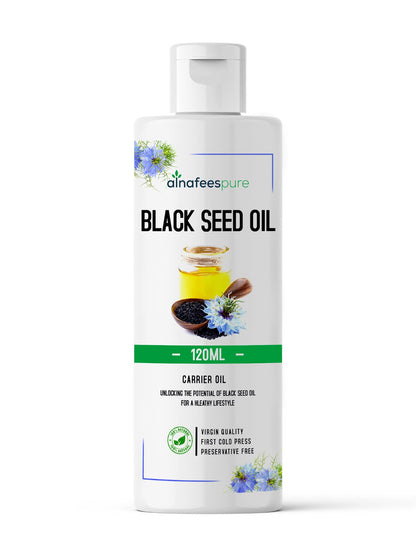 Black Seed Oil (Kalonji Oil) - Cold Pressed Nourish Your Skin and Hair Naturally 120ml