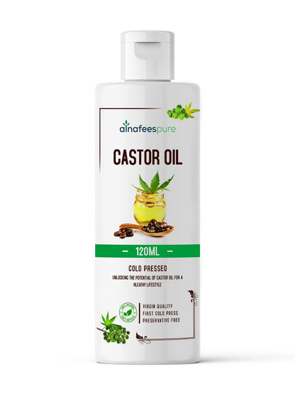 Castor Oil - Ideal for DIY Skin and Hair Recipes 100% Pure & Organic 120
