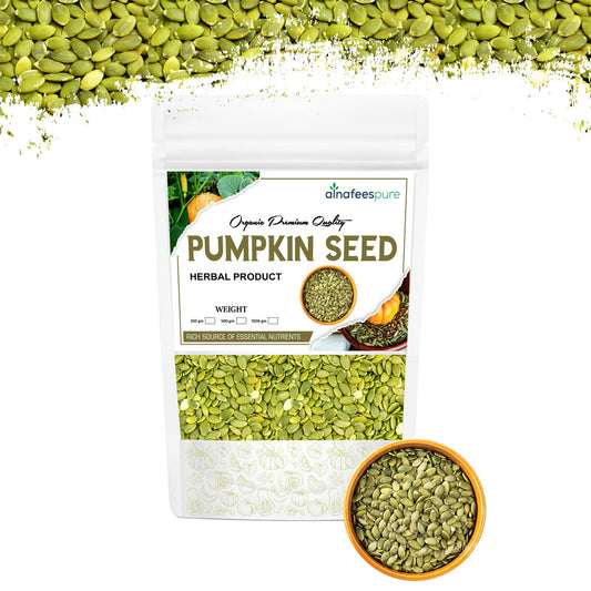 Alnafeespure Premium Green Pumpkin Seeds Nutritious Raw & Rich in Essential Nutrients