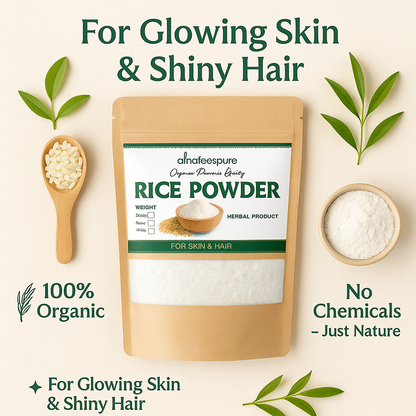 🌾 Alnafeespure Rice Powder – Organic Premium Quality | For Skin & Hair