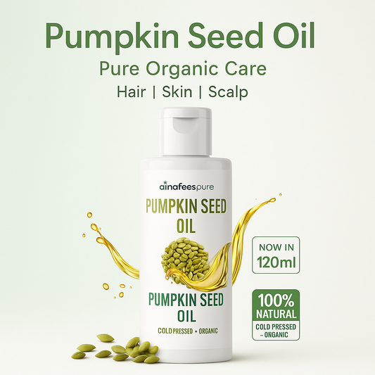 Pumpkin Seed Oil for Skin and Hair - Cold-Pressed, 100% Pure & Unrefined 120 ml