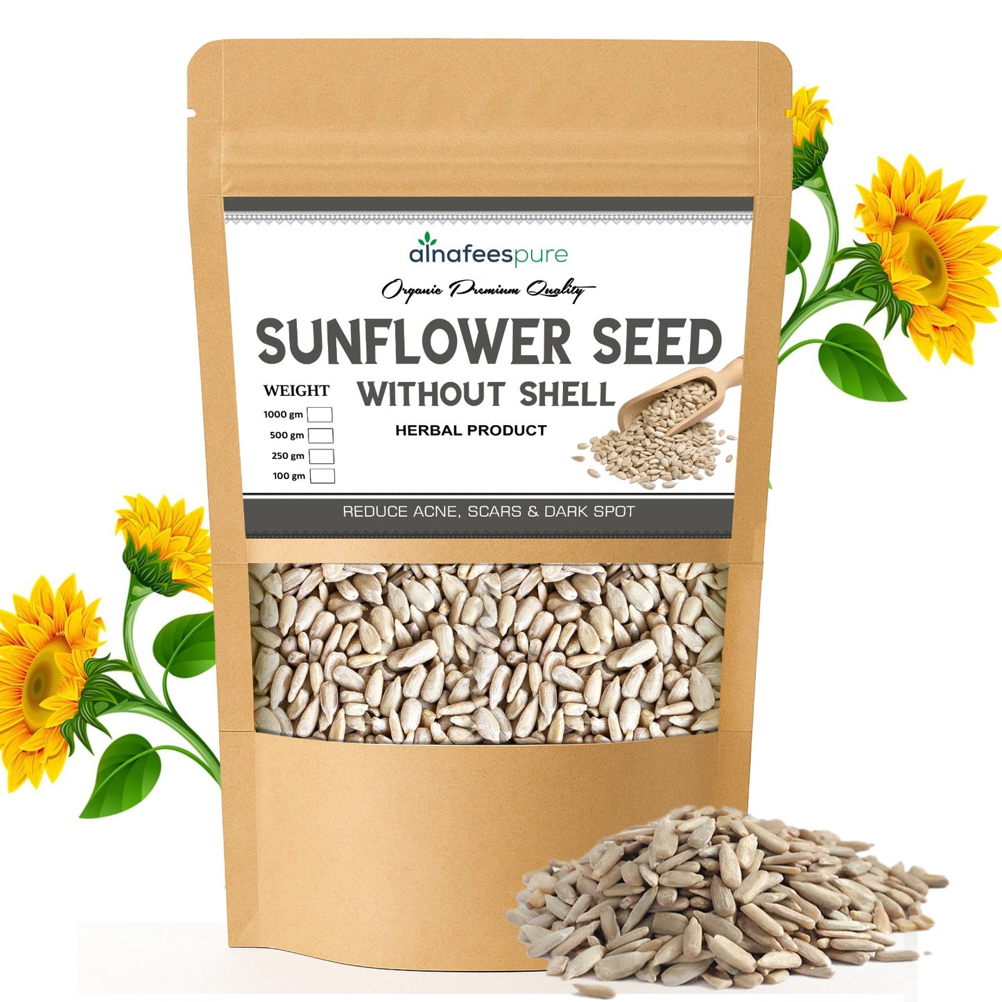 Premium Sunflower – Nutrient-Rich, Ready-to-Eat Superfood With Shell | Without Shell